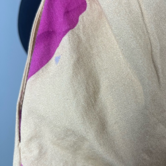 Hutch Long-Sleeve Tie-Waist Shirt Dress pink rosettes SIZE 1X READ - Picture 7 of 9